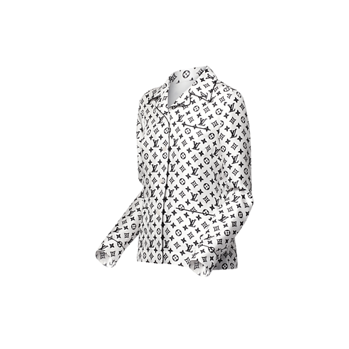 Camicia morbida con motivo Monogram Donna Abbigliamento Camicie e T-Shirt | LOUIS VUITTON (Zoom prodotto)
