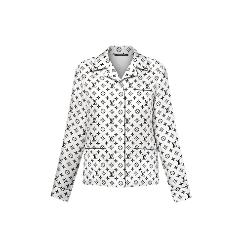 Camicia morbida con motivo Monogram Donna Abbigliamento Camicie e T-Shirt | LOUIS VUITTON (Zoom prodotto)