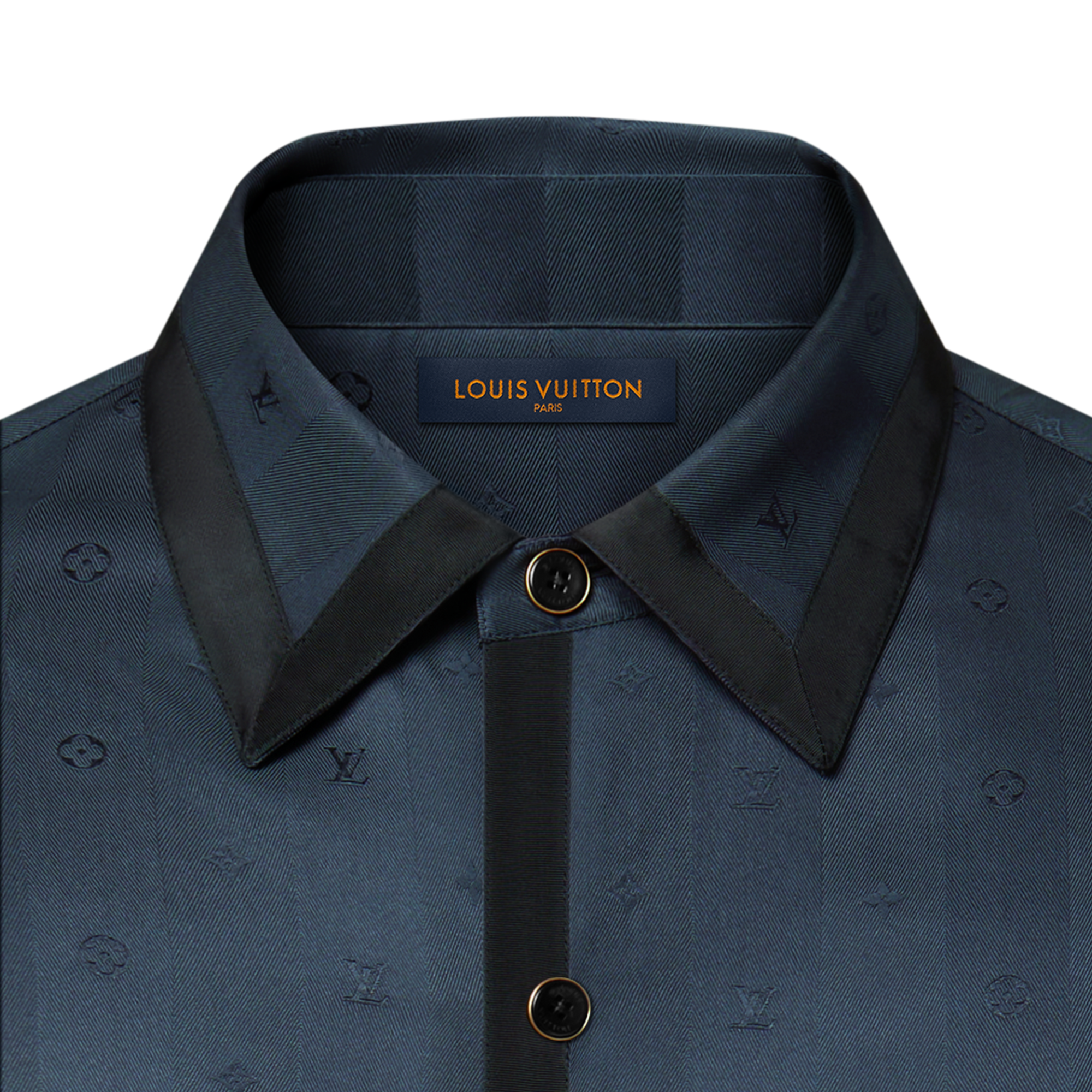 Camicia morbida in misto seta con motivo Monogram  Uomo Abbigliamento Tutti i Capi di Abbigliamento | LOUIS VUITTON (Zoom prodotto)