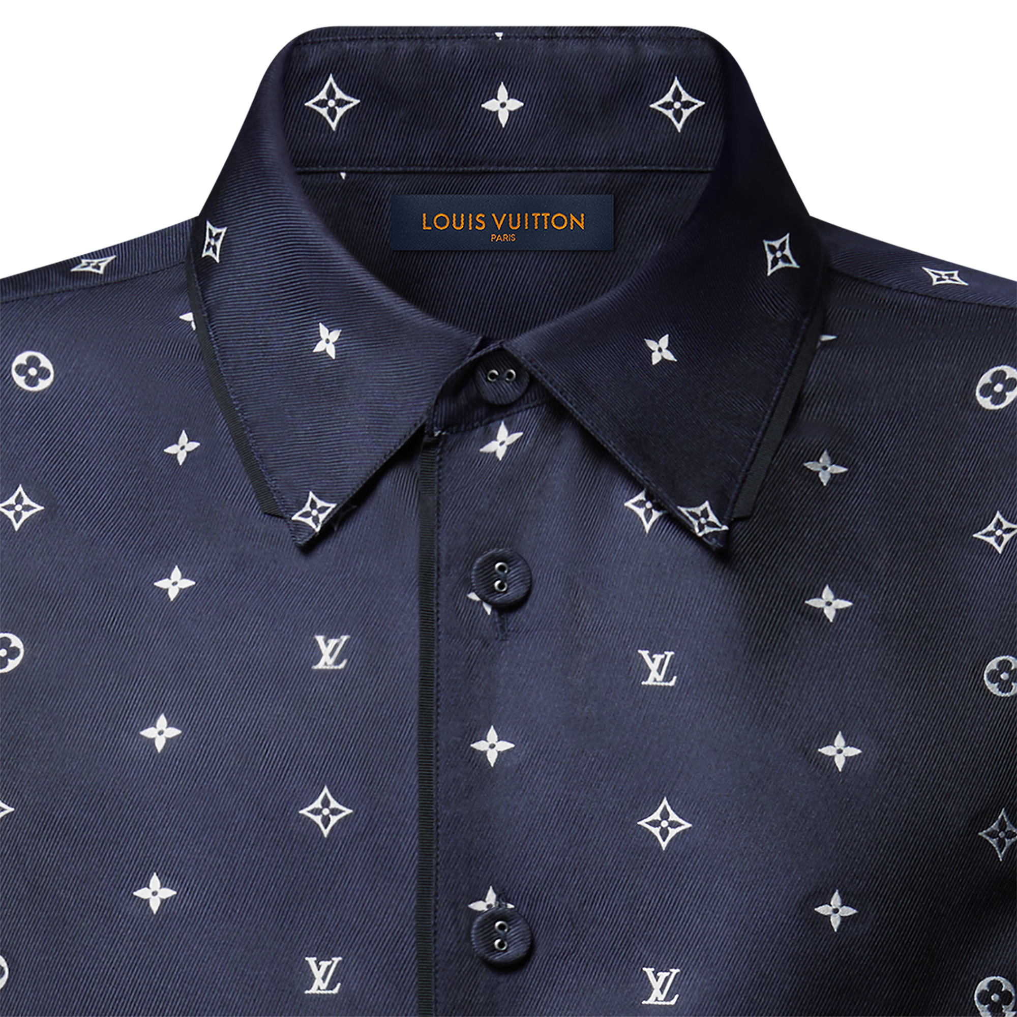 Camicia morbida in seta con motivo Monogram  Uomo Abbigliamento Camicie | LOUIS VUITTON (Zoom prodotto)