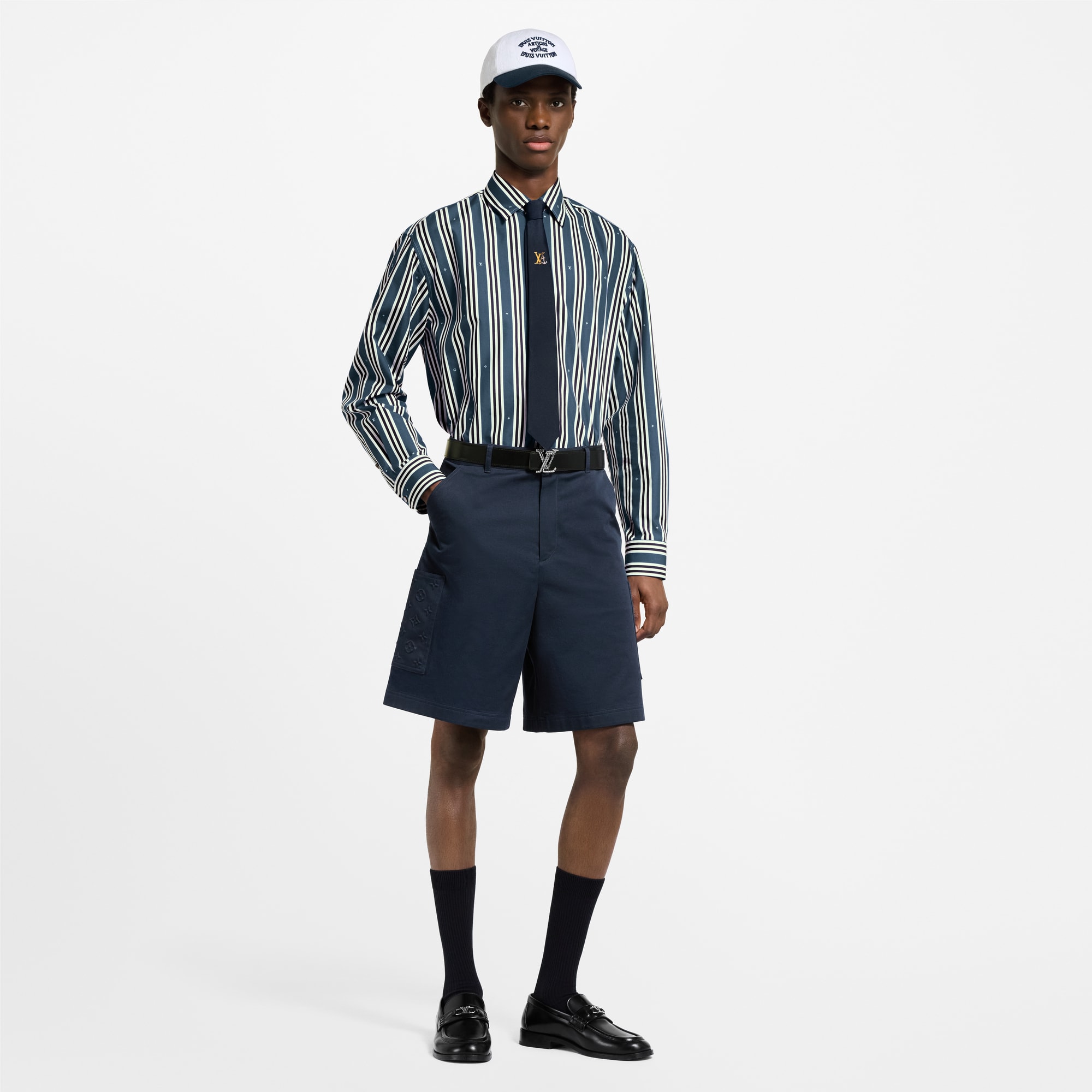 Camicia oversize con motivo a righe  Uomo Abbigliamento Camicie | LOUIS VUITTON (Zoom prodotto)