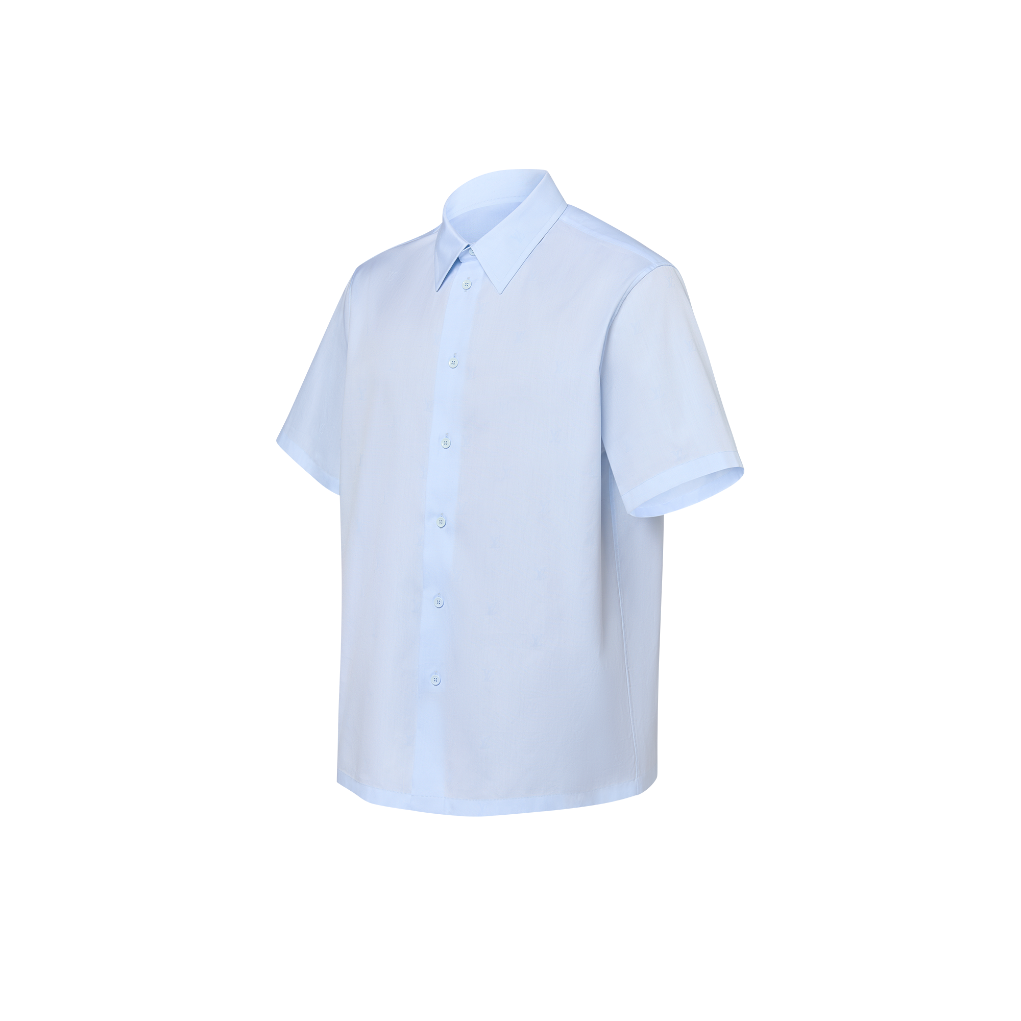 Camicia Oxford a maniche corte in cotone stampato  Uomo Abbigliamento Camicie | LOUIS VUITTON (Zoom prodotto)