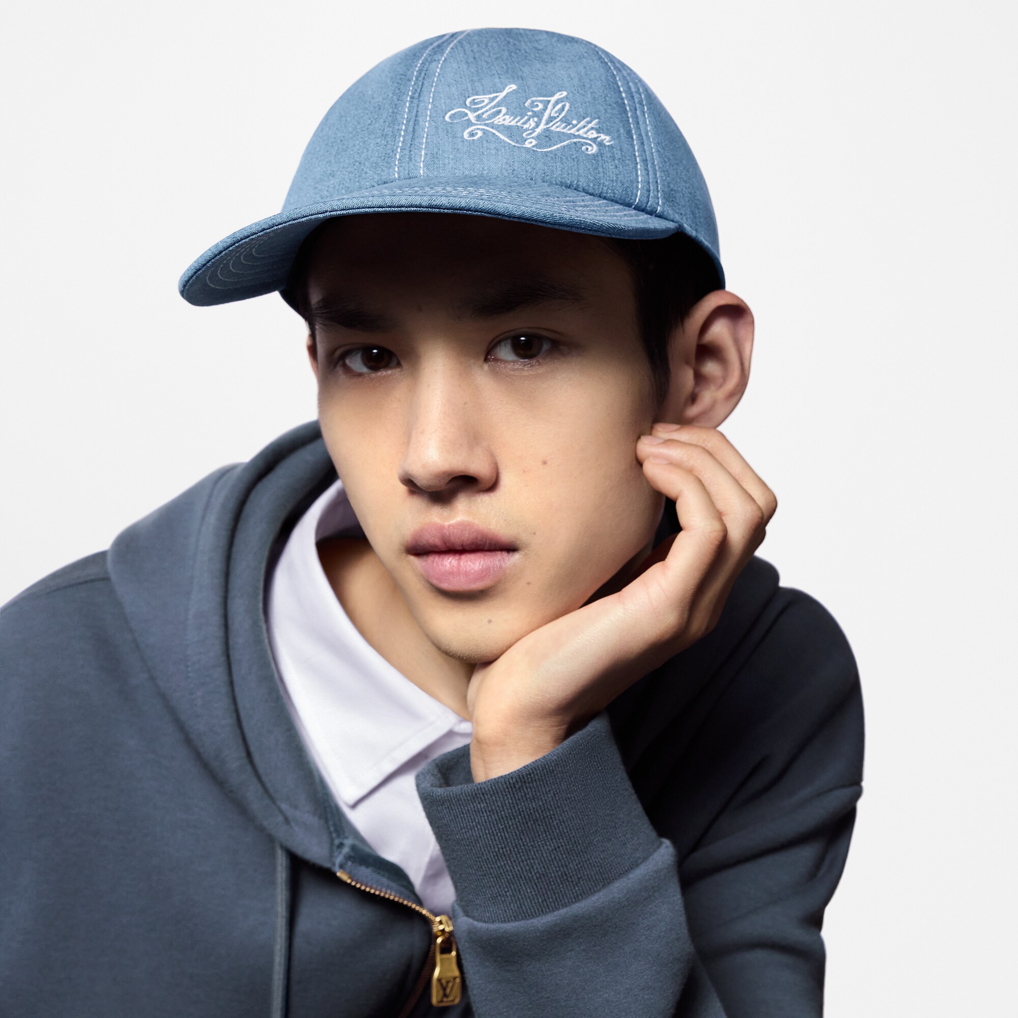 Cappello In Denim Hamilton Musical – "RISE UP" Con Ricamo – Unisex, Regolabile