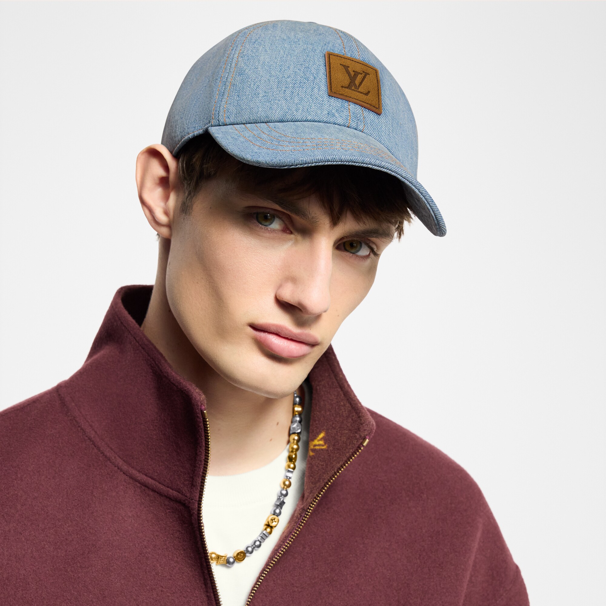 Cappello LV Staples Denim S00 Uomo Accessori Cappelli, Berretti e Guanti | LOUIS VUITTON (Zoom prodotto)
