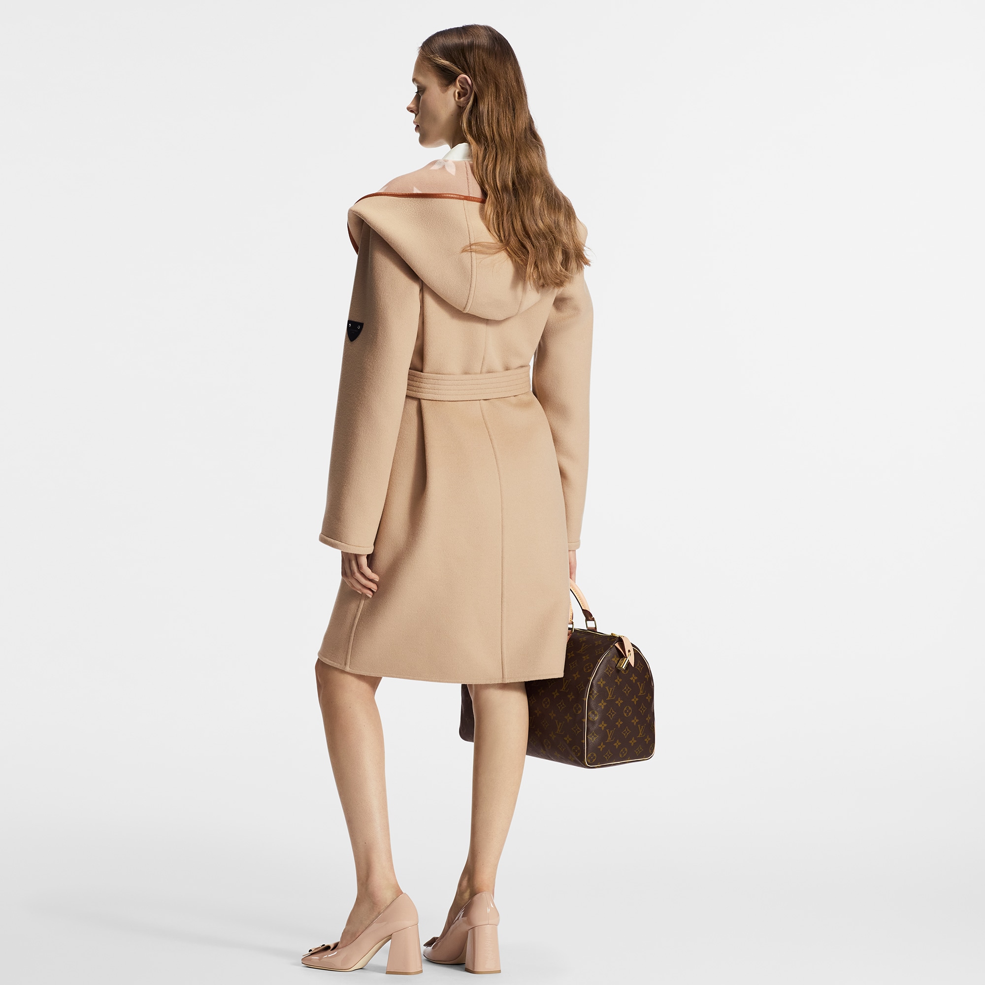 Cappotto a vestaglia double face con cappuccio e cintura  Donna Abbigliamento Cappotti e Giacche | LOUIS VUITTON (Zoom prodotto)