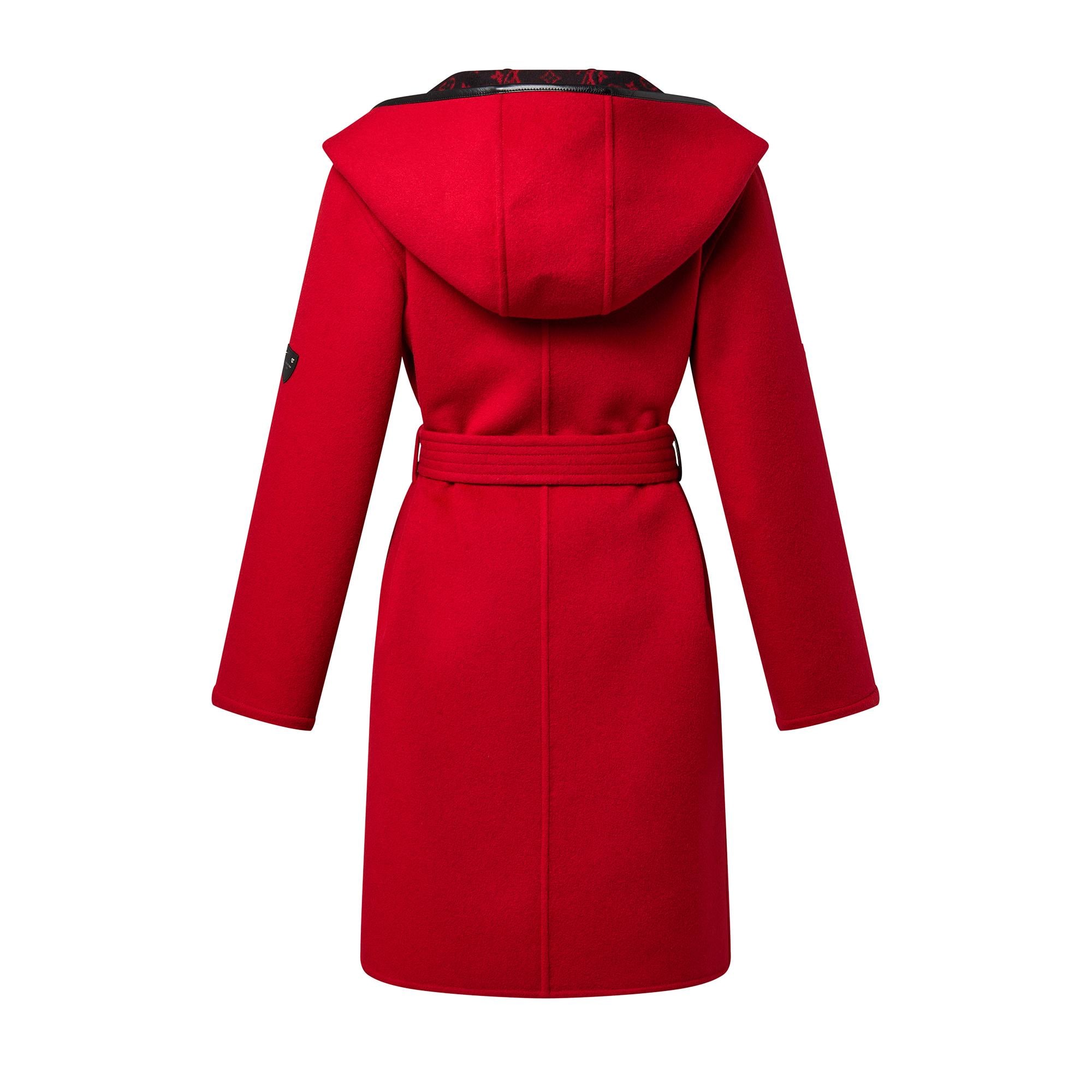 Cappotto a vestaglia double face con firma e cappuccio  Uomo Discontinued Product Obs 7 | LOUIS VUITTON (Zoom prodotto)