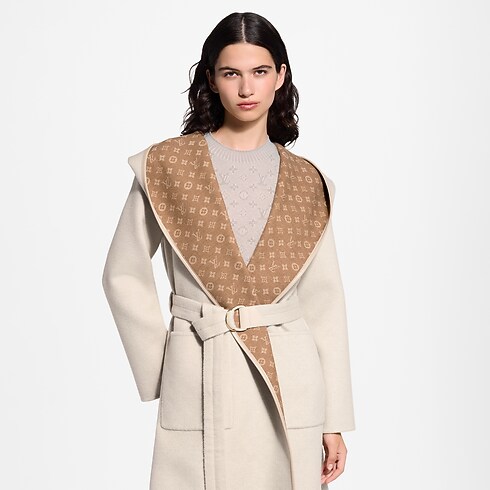 Cappotto a vestaglia reversibile con cappuccio e dettagli iconici Donna Abbigliamento Cappotti e Giacche | LOUIS VUITTON (Zoom prodotto)