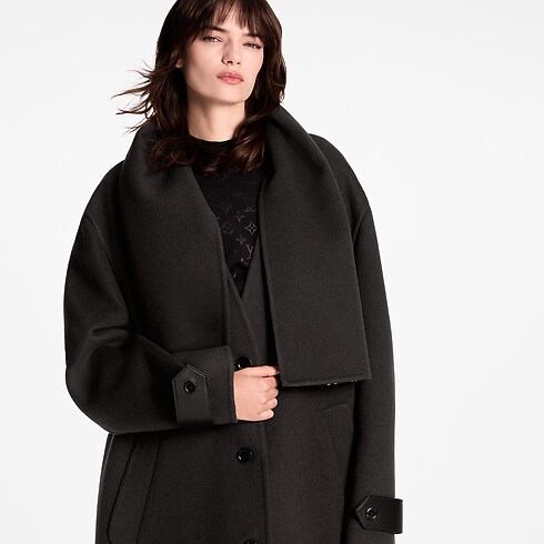 Cappotto con colletto amovibile Donna Abbigliamento Cappotti e Giacche | LOUIS VUITTON (Zoom prodotto)