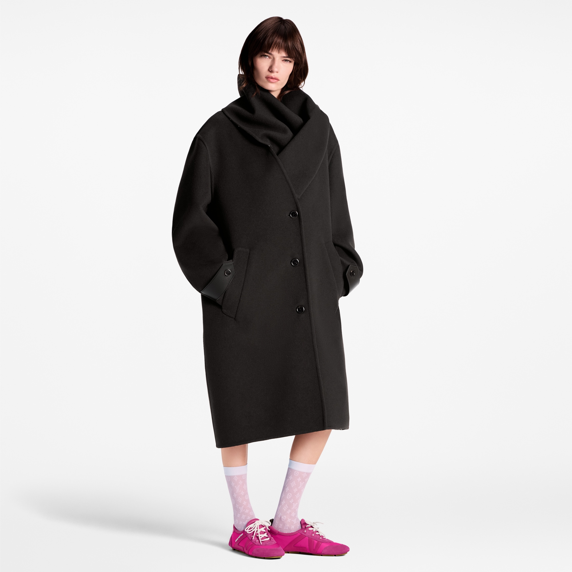 Cappotto con colletto amovibile  Donna Abbigliamento Cappotti e Giacche | LOUIS VUITTON (Zoom prodotto)