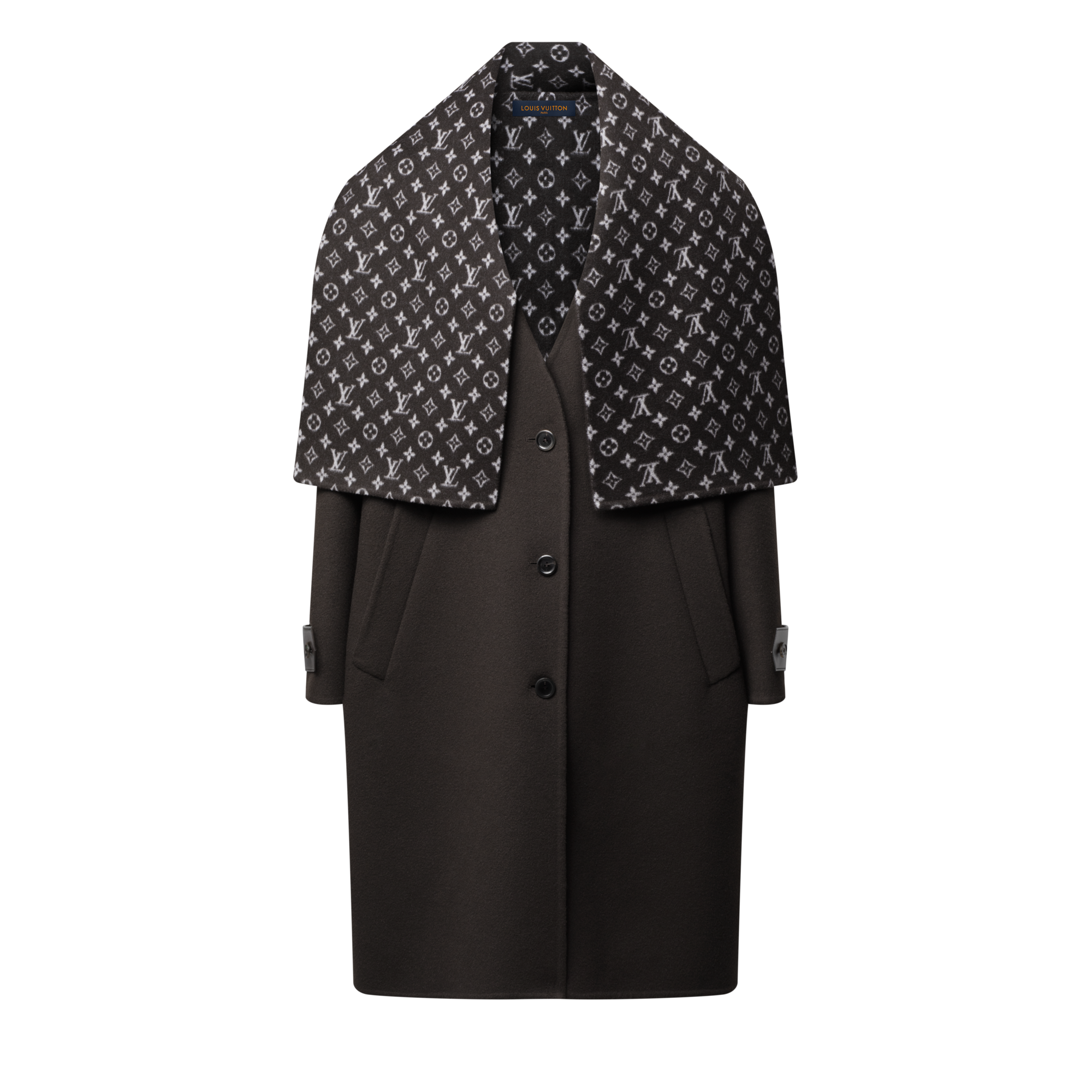 Cappotto con colletto amovibile  Donna Abbigliamento Cappotti e Giacche | LOUIS VUITTON (Zoom prodotto)
