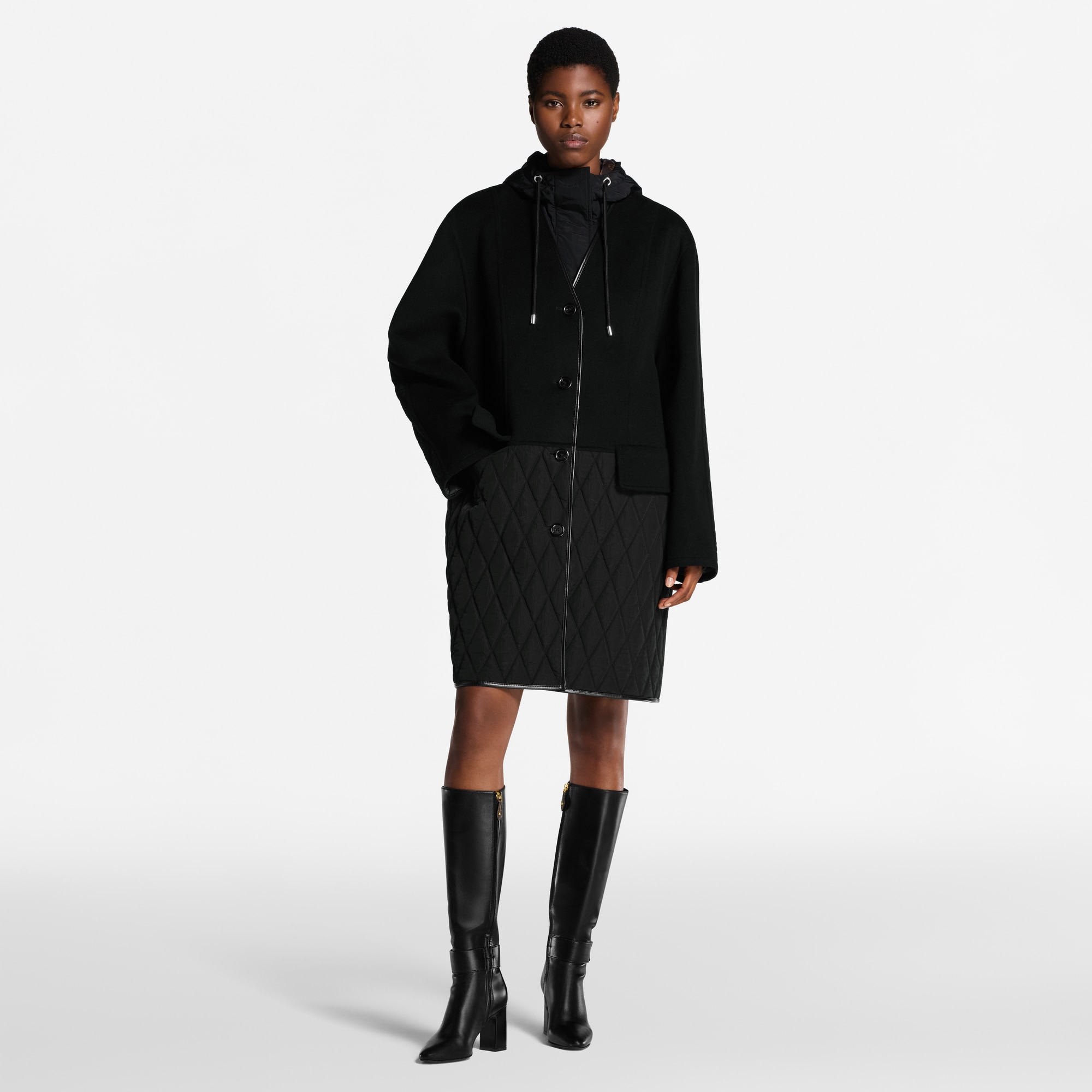 Cappotto con dettagli trapuntati  Donna Abbigliamento Cappotti e Giacche | LOUIS VUITTON (Zoom prodotto)