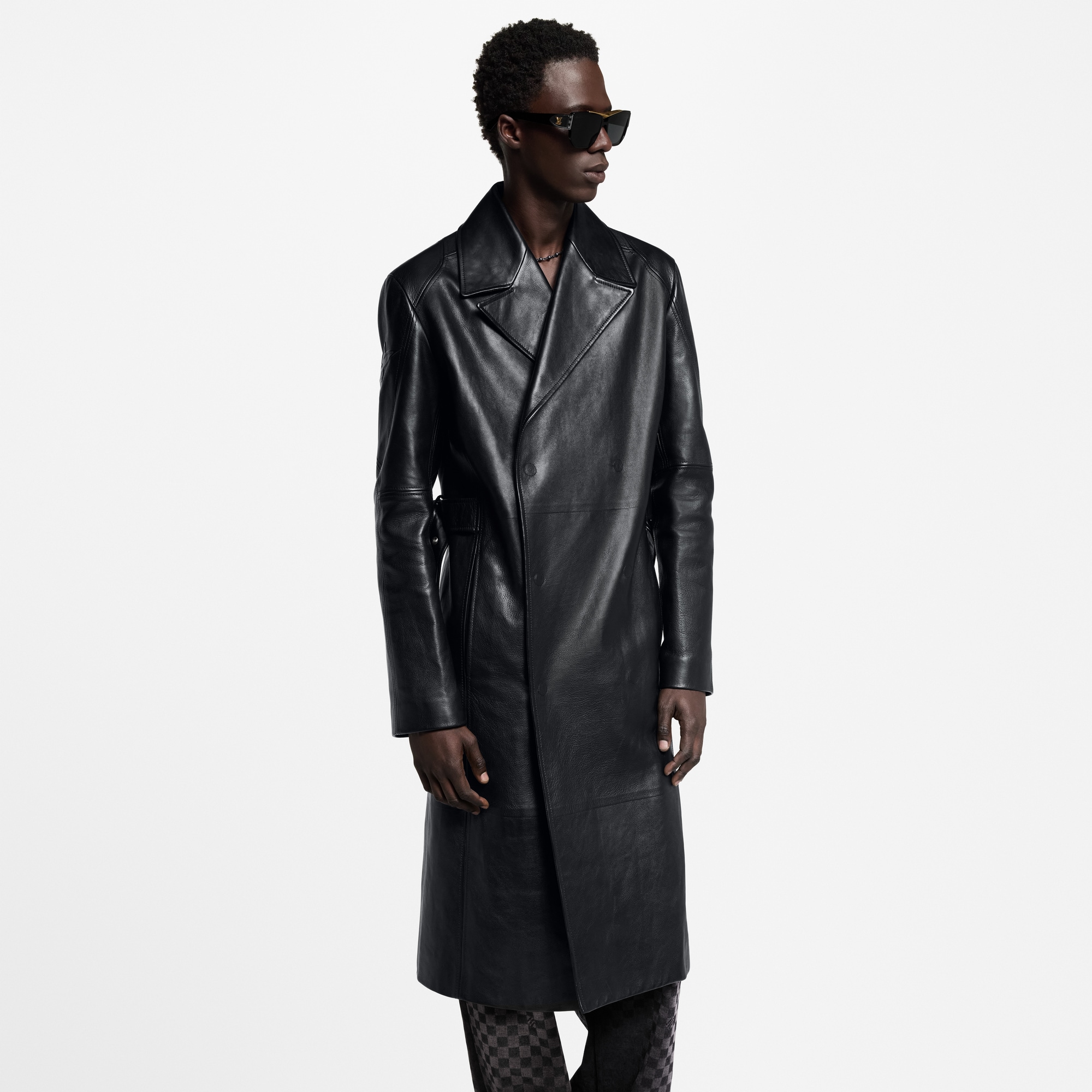 Cappotto doppio petto in pelle  Uomo Abbigliamento Capispalla e Cappotti | LOUIS VUITTON (Zoom prodotto)