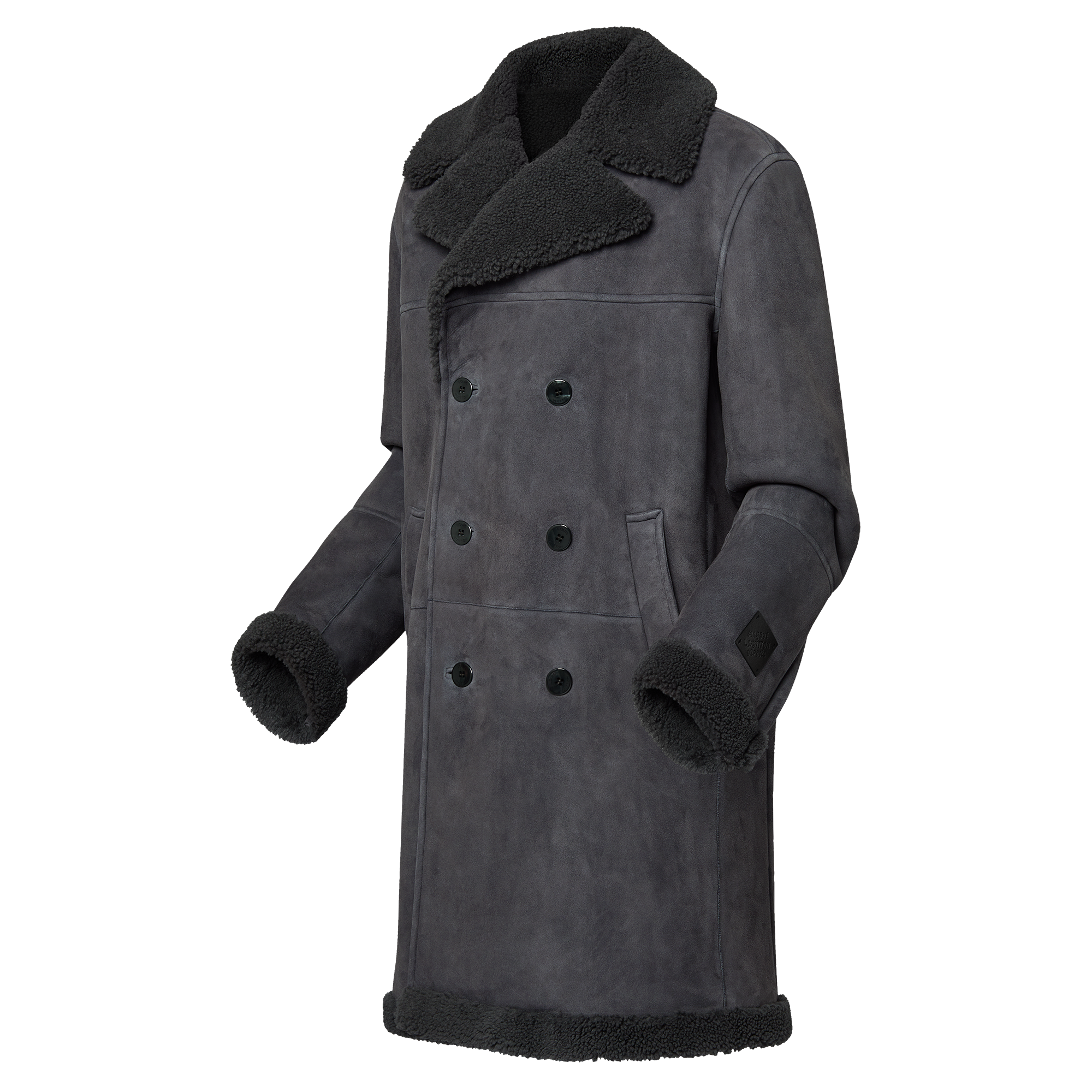 Cappotto doppiopetto in shearling  Uomo Abbigliamento Capispalla e Cappotti | LOUIS VUITTON (Zoom prodotto)