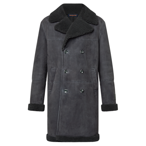 Cappotto doppiopetto in shearling Uomo Abbigliamento Capispalla e Cappotti | LOUIS VUITTON (Zoom prodotto)