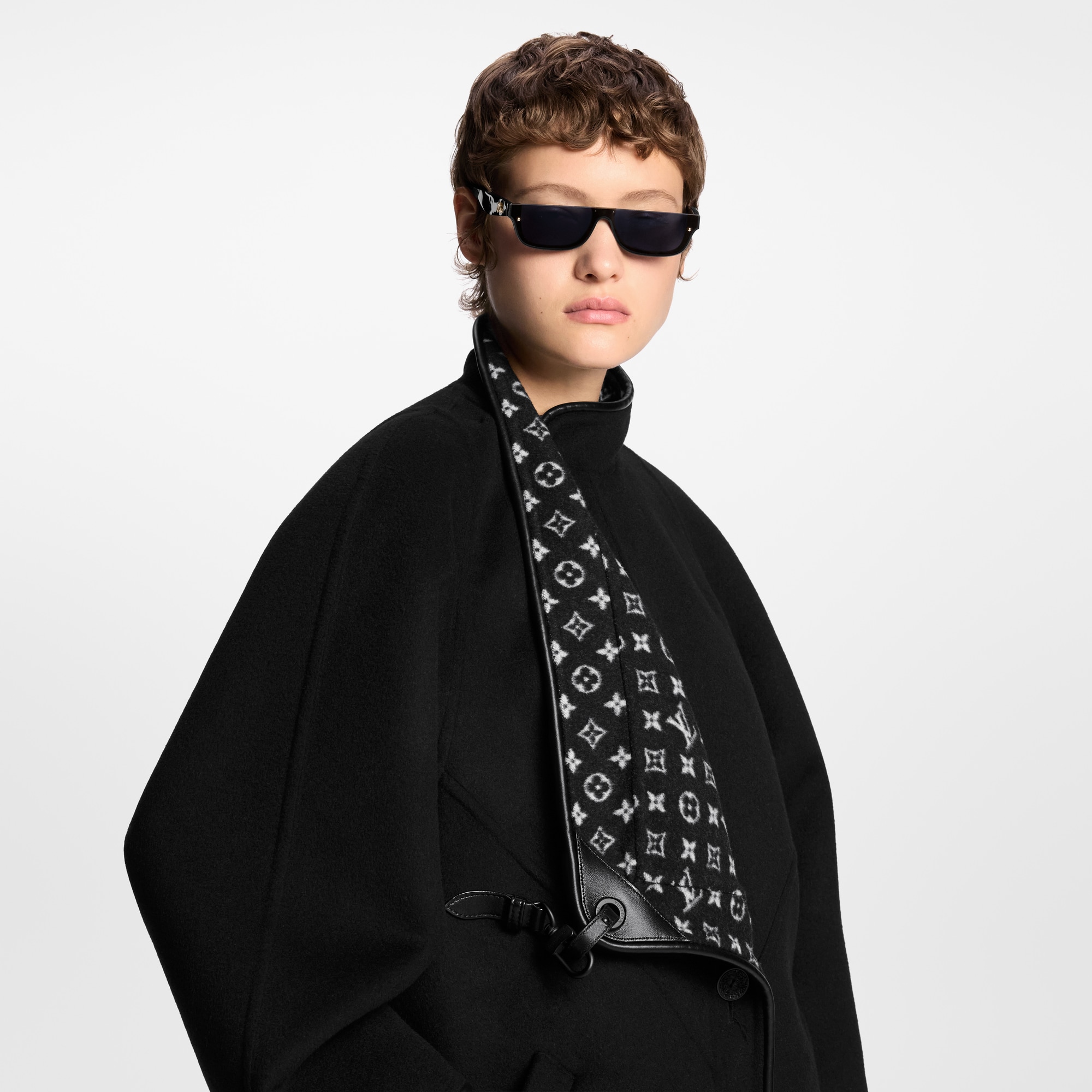 Cappotto double face con chiusura anteriore a moschettone  Donna Abbigliamento Cappotti e Giacche | LOUIS VUITTON (Zoom prodotto)