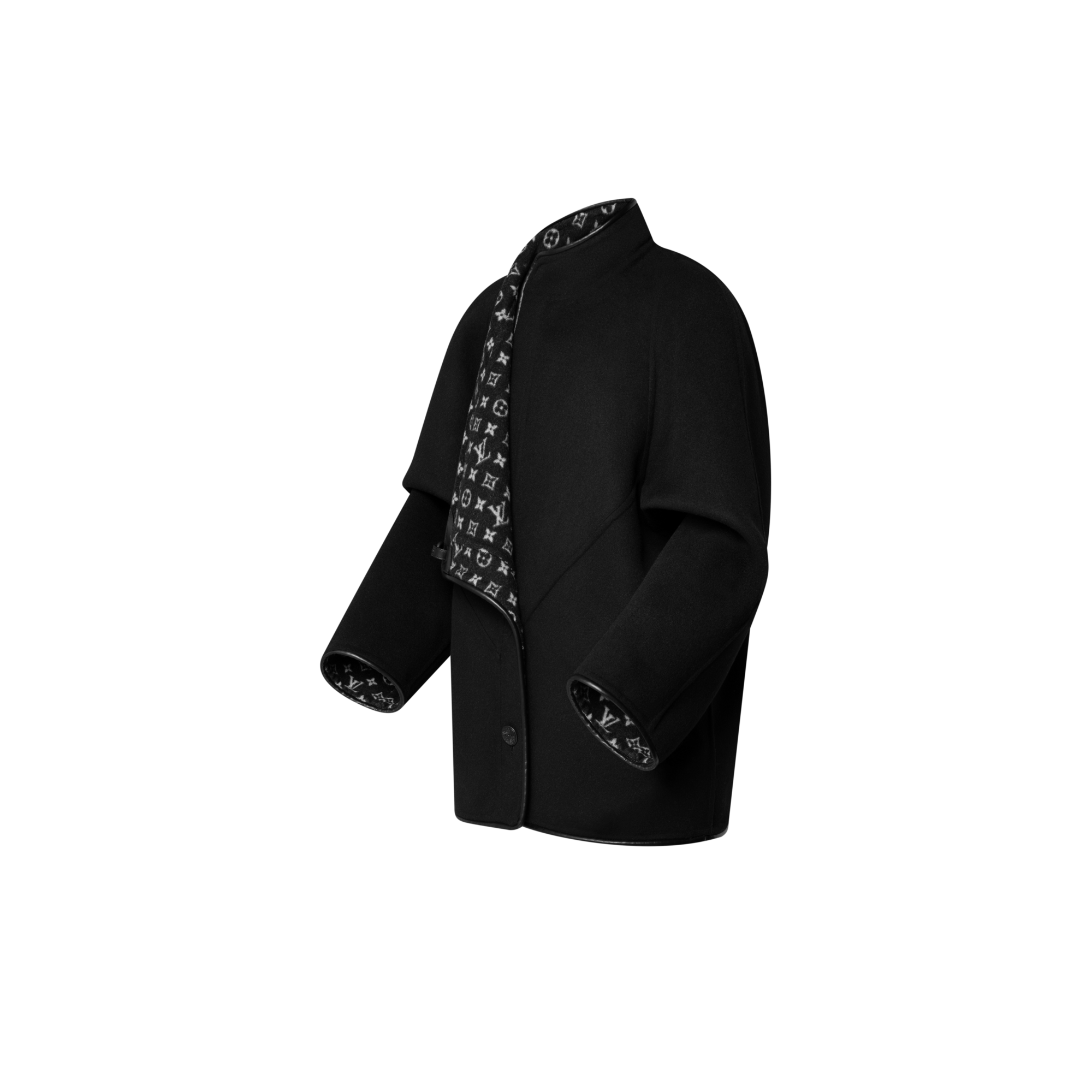Cappotto double face con chiusura anteriore a moschettone  Donna Abbigliamento Cappotti e Giacche | LOUIS VUITTON (Zoom prodotto)