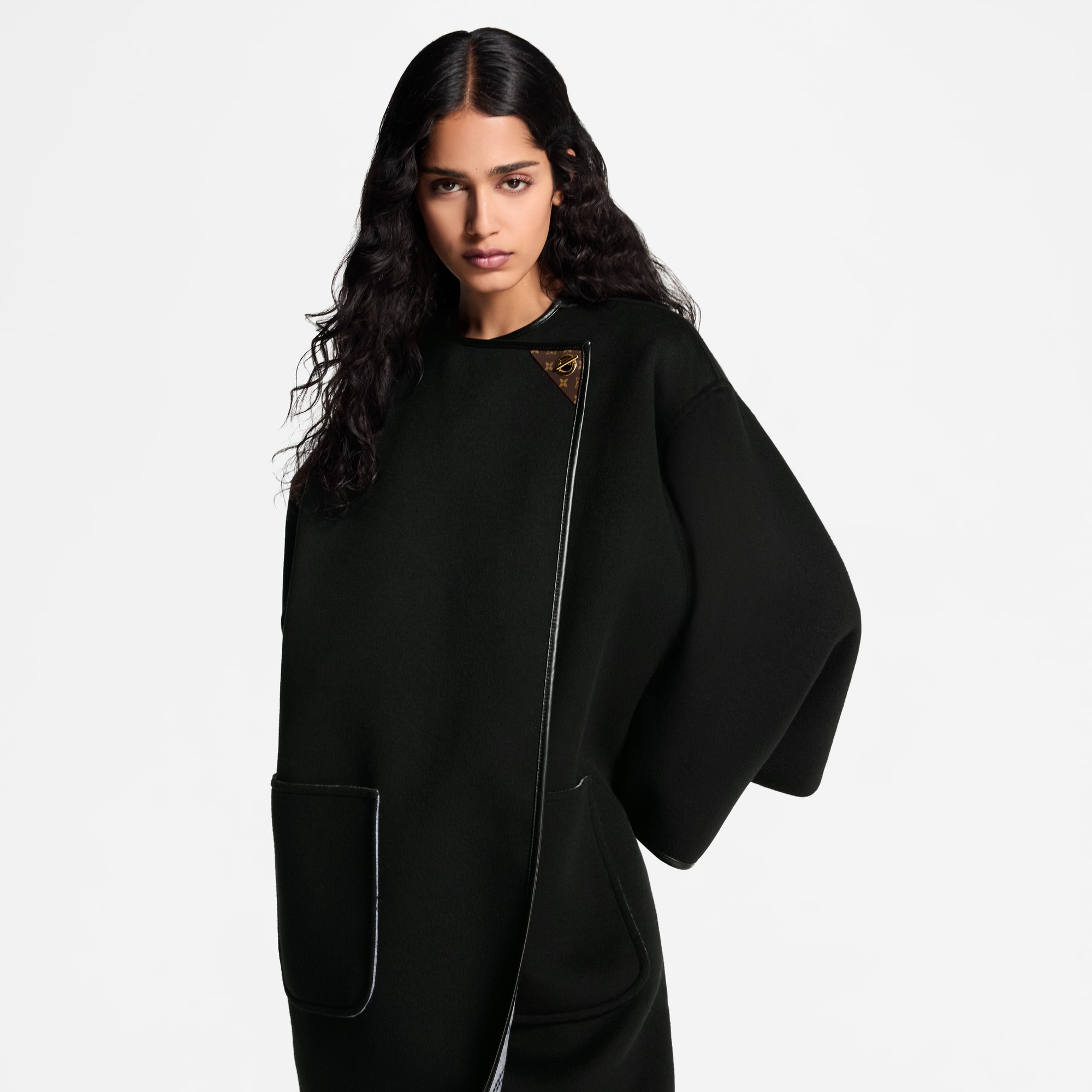 Cappotto double face con dettaglio  Donna Abbigliamento Cappotti e Giacche | LOUIS VUITTON (Zoom prodotto)