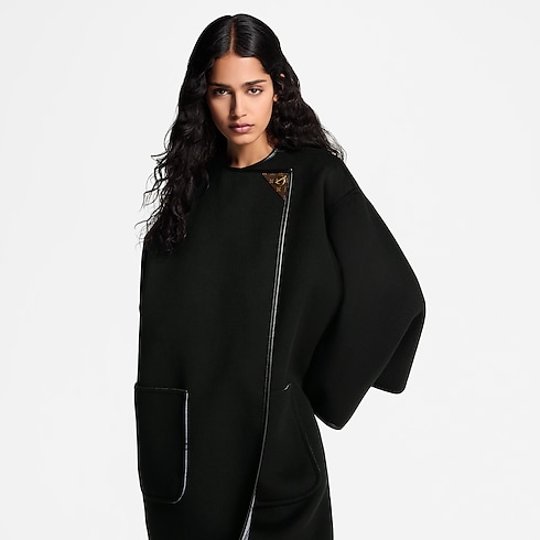 Cappotto double face con dettaglio Donna Abbigliamento Cappotti e Giacche | LOUIS VUITTON (Zoom prodotto)