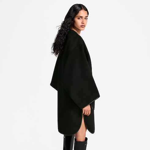 Cappotto double face con dettaglio Donna Abbigliamento Cappotti e Giacche | LOUIS VUITTON (Zoom prodotto)