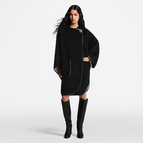 Cappotto double face con dettaglio Donna Abbigliamento Cappotti e Giacche | LOUIS VUITTON (Zoom prodotto)