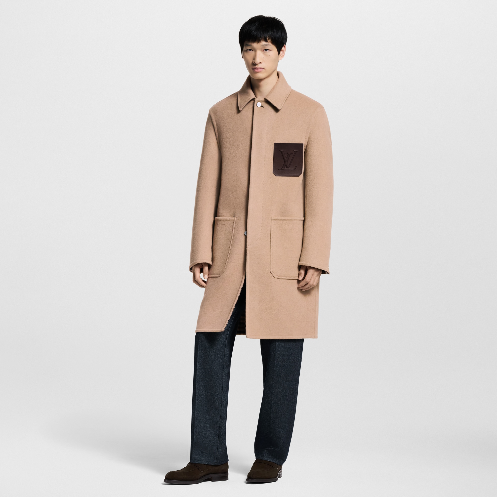 Cappotto double face con tasca con firma  Uomo Abbigliamento Capispalla e Cappotti | LOUIS VUITTON (Zoom prodotto)
