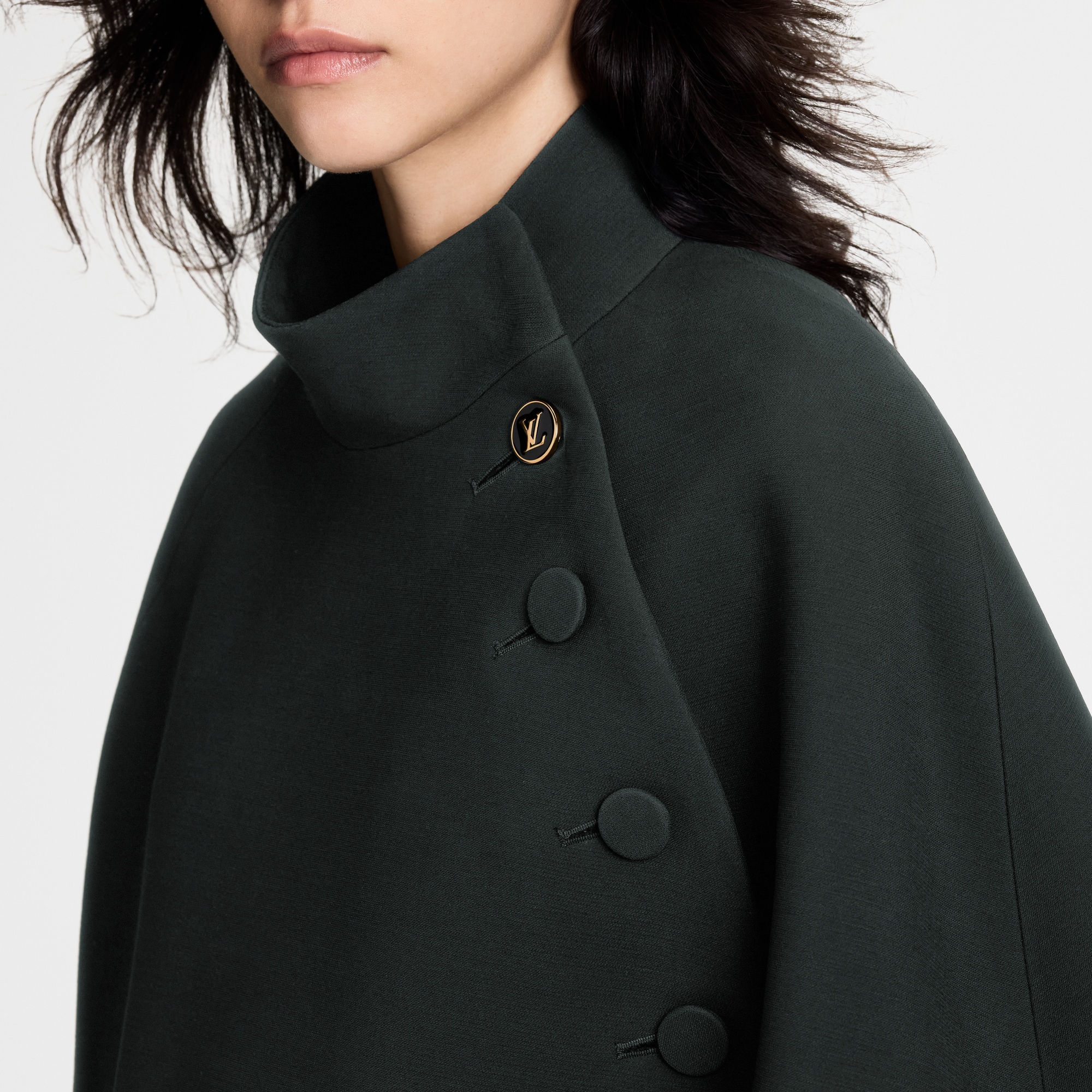 Cappotto-mantella con colletto alto  Donna Abbigliamento Cappotti e Giacche | LOUIS VUITTON (Zoom prodotto)