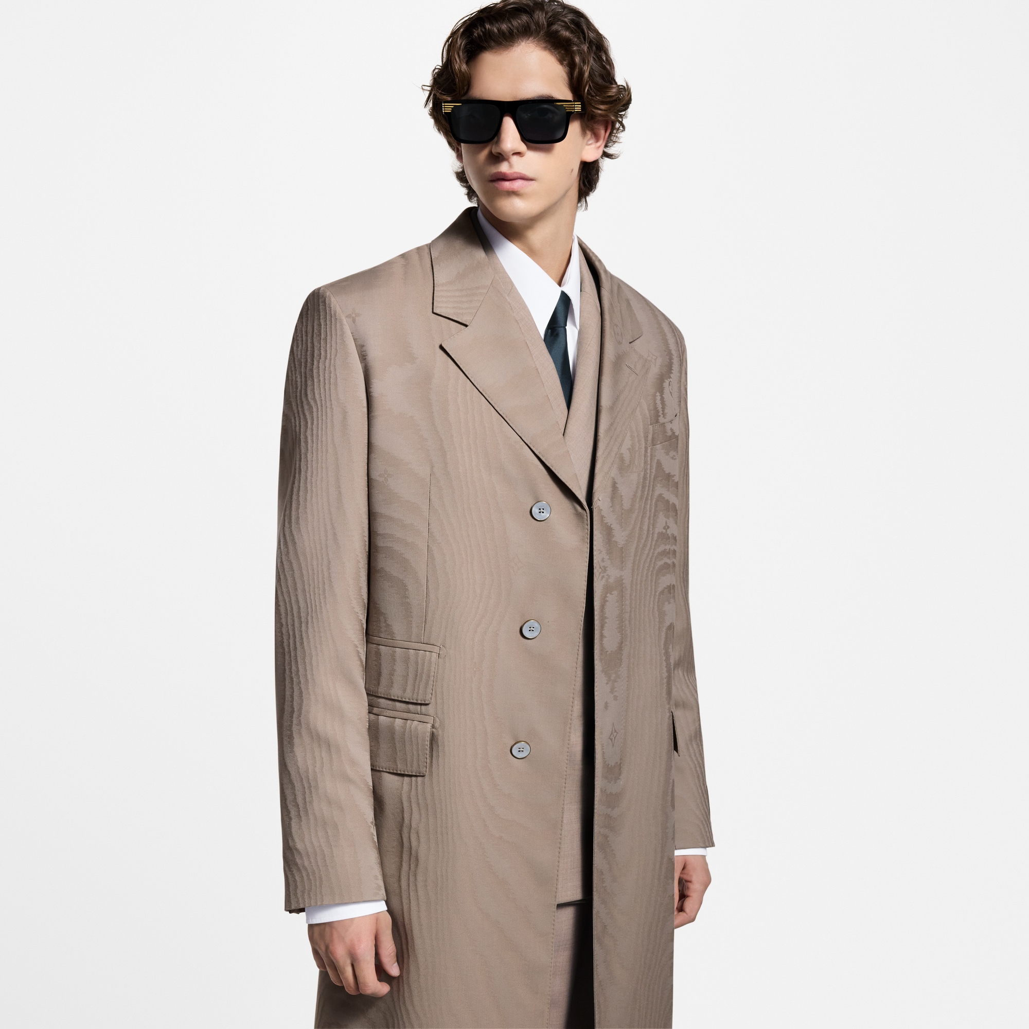 Cappotto sfoderato in trama jacquard  Uomo Abbigliamento Capispalla e Cappotti | LOUIS VUITTON (Zoom prodotto)