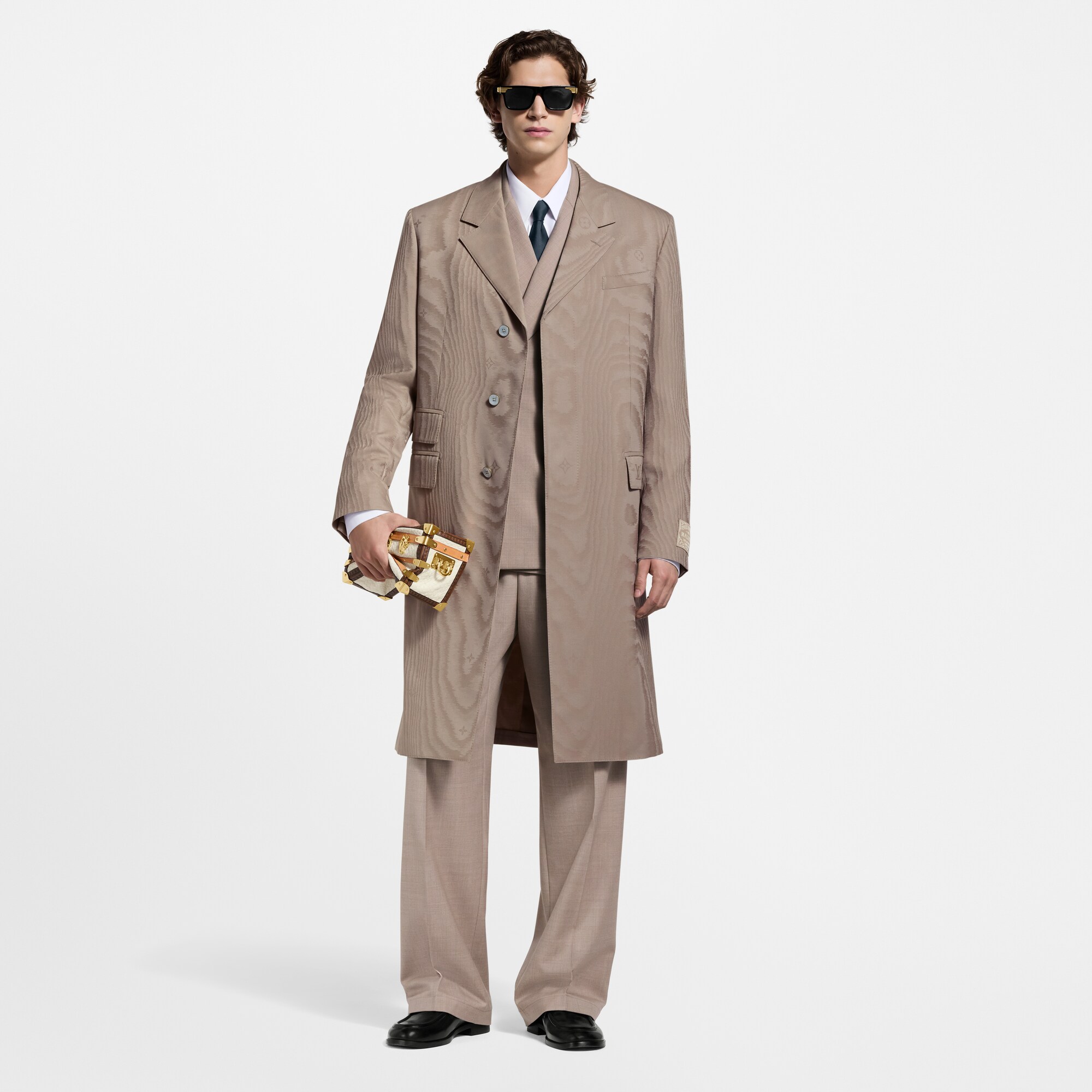 Cappotto sfoderato in trama jacquard  Uomo Abbigliamento Capispalla e Cappotti | LOUIS VUITTON (Zoom prodotto)