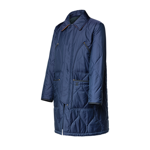 Cappotto trapuntato in stile workwear side view