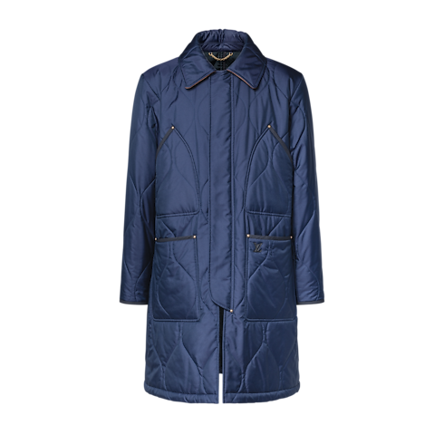 Cappotto trapuntato in stile workwear front view