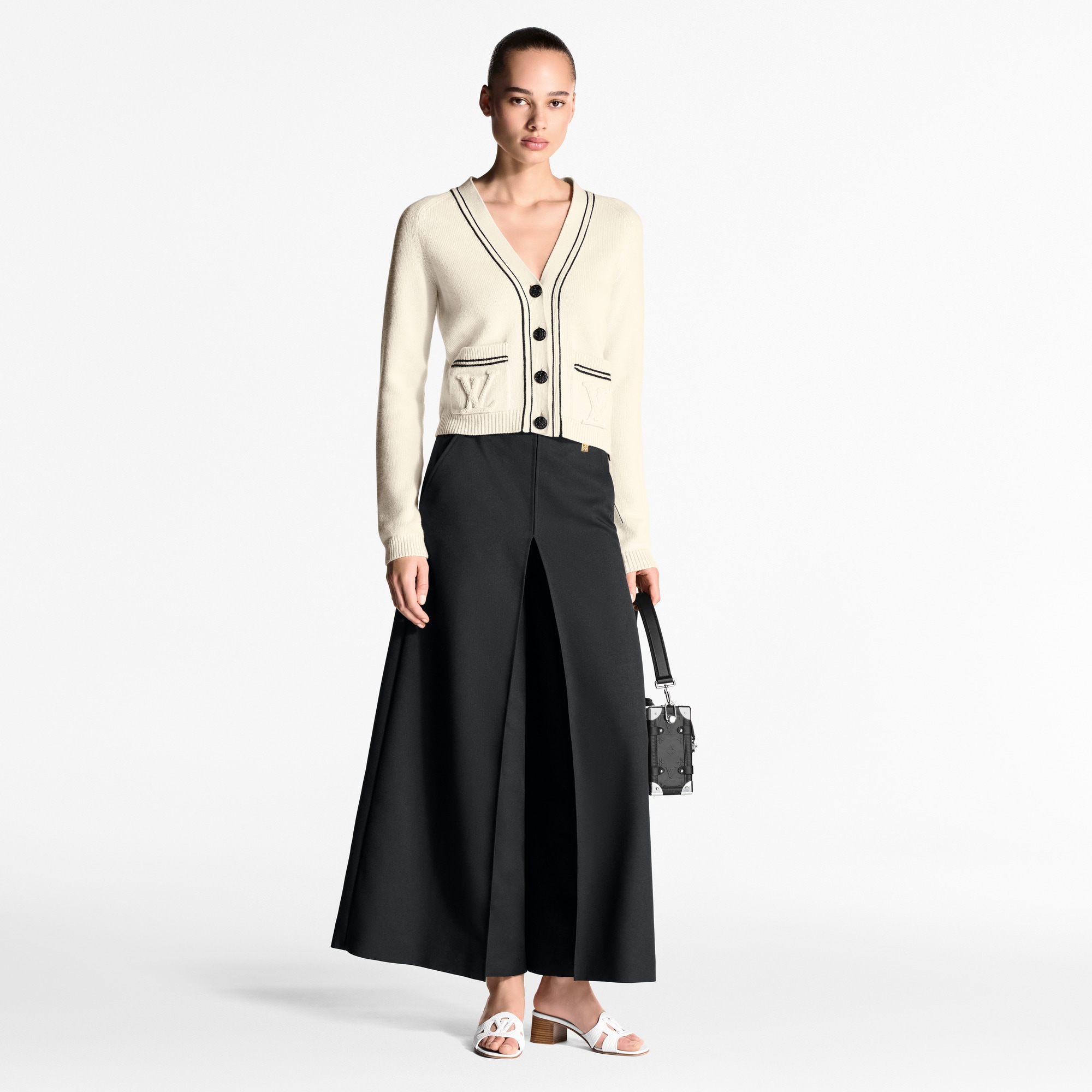 Cardigan con dettagli a righe  Donna Abbigliamento Maglieria | LOUIS VUITTON (Zoom prodotto)