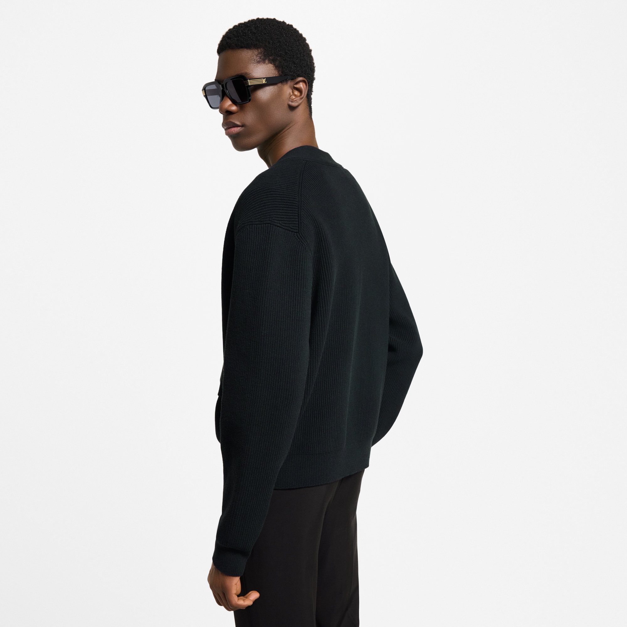 Cardigan con firme ricamate  Uomo Abbigliamento Maglieria e Felpe | LOUIS VUITTON (Zoom prodotto)