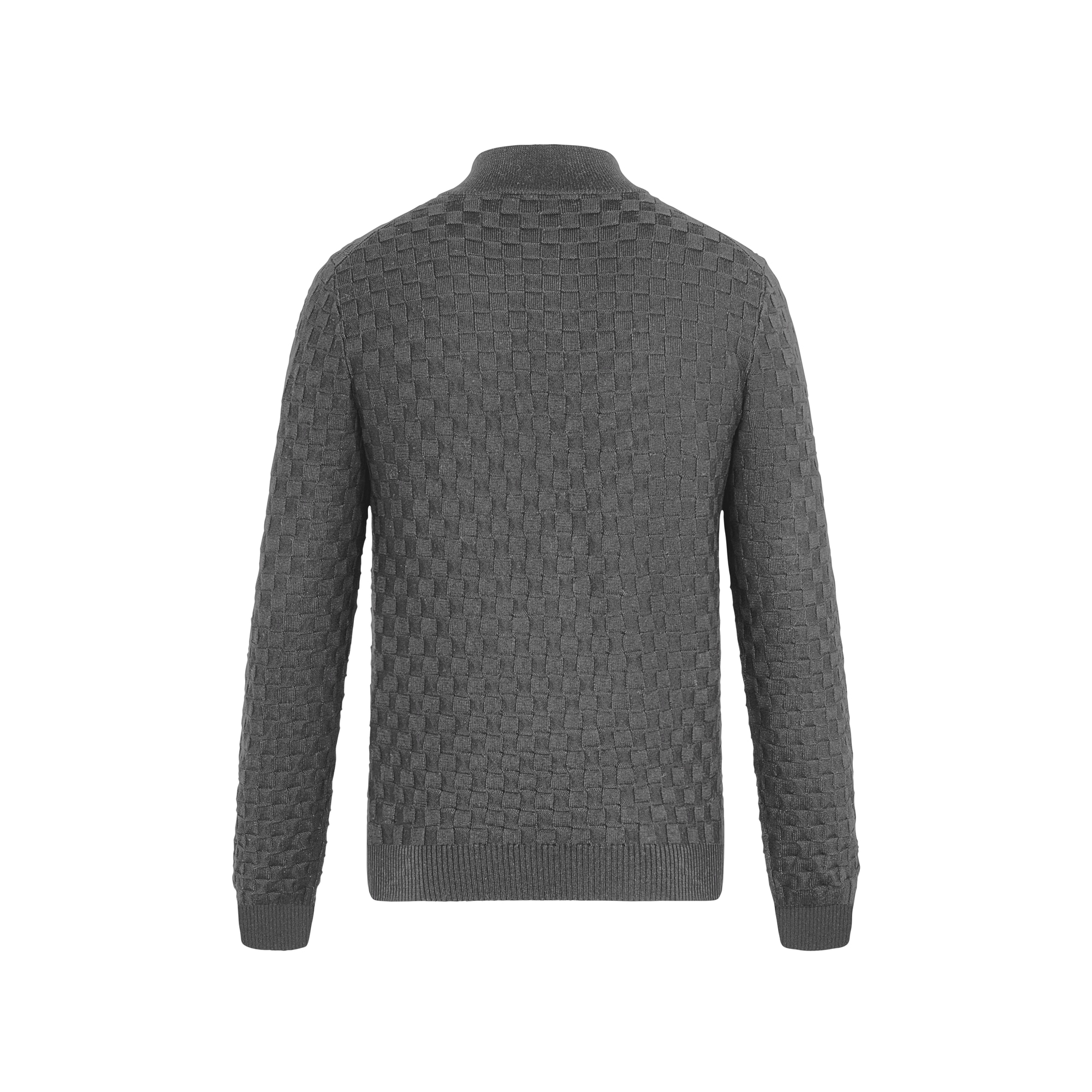 Cardigan con motivo Damier e zip  Uomo Abbigliamento Maglieria e Felpe | LOUIS VUITTON (Zoom prodotto)