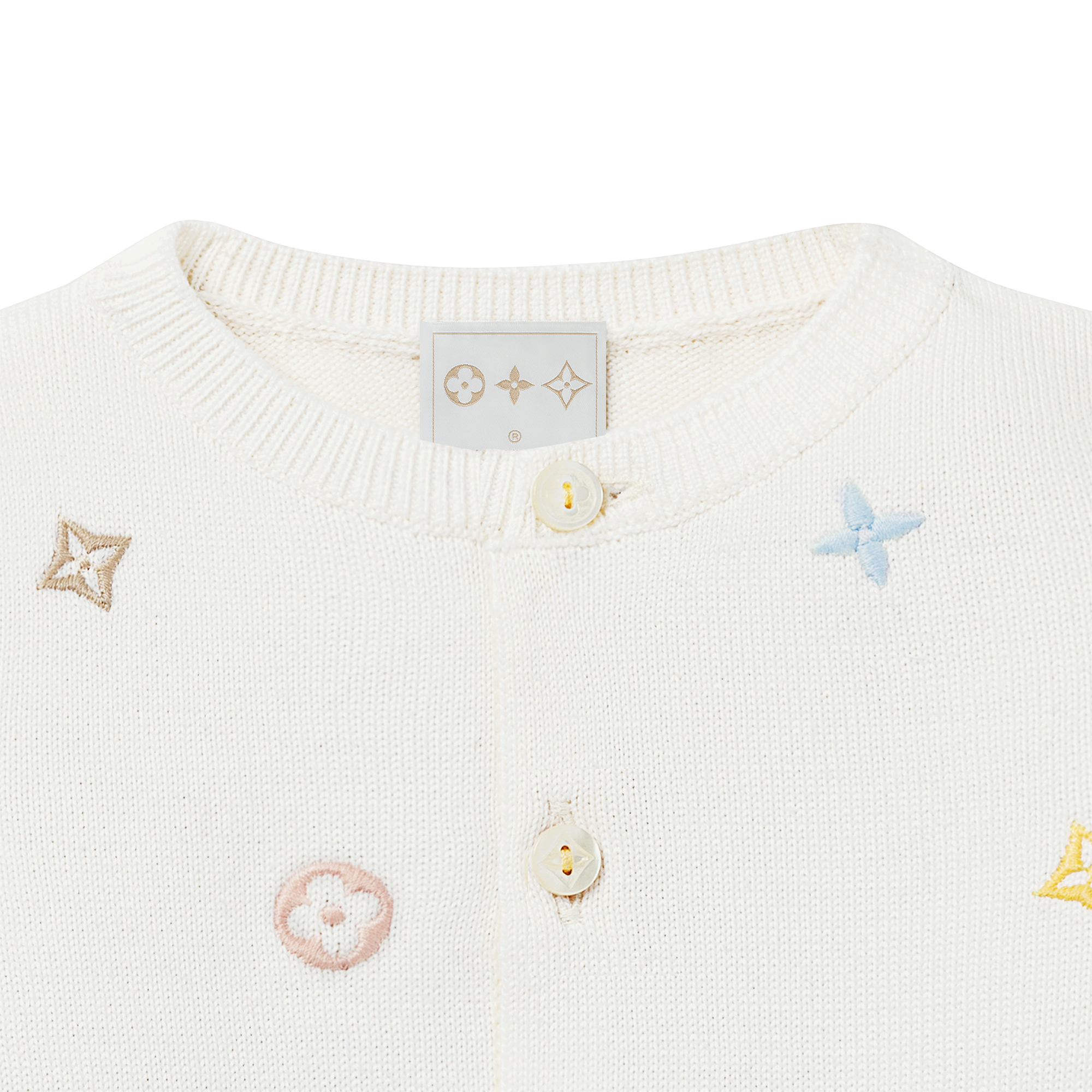 Cardigan con motivo Meli-Melo ricamato S00 Regali Regali per Bambini } | LOUIS VUITTON (Zoom prodotto)