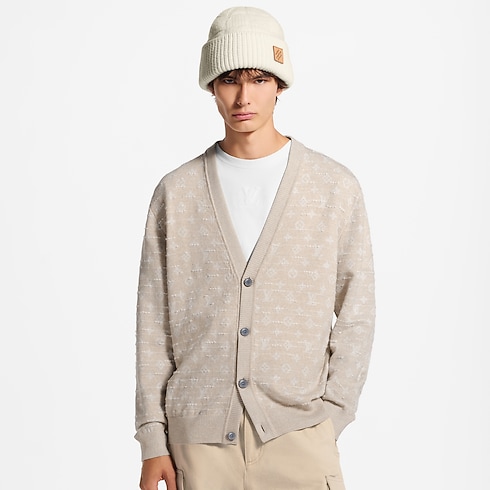 Cardigan con motivo Monogram Uomo Abbigliamento Tutti i Capi di Abbigliamento | LOUIS VUITTON (Zoom prodotto)