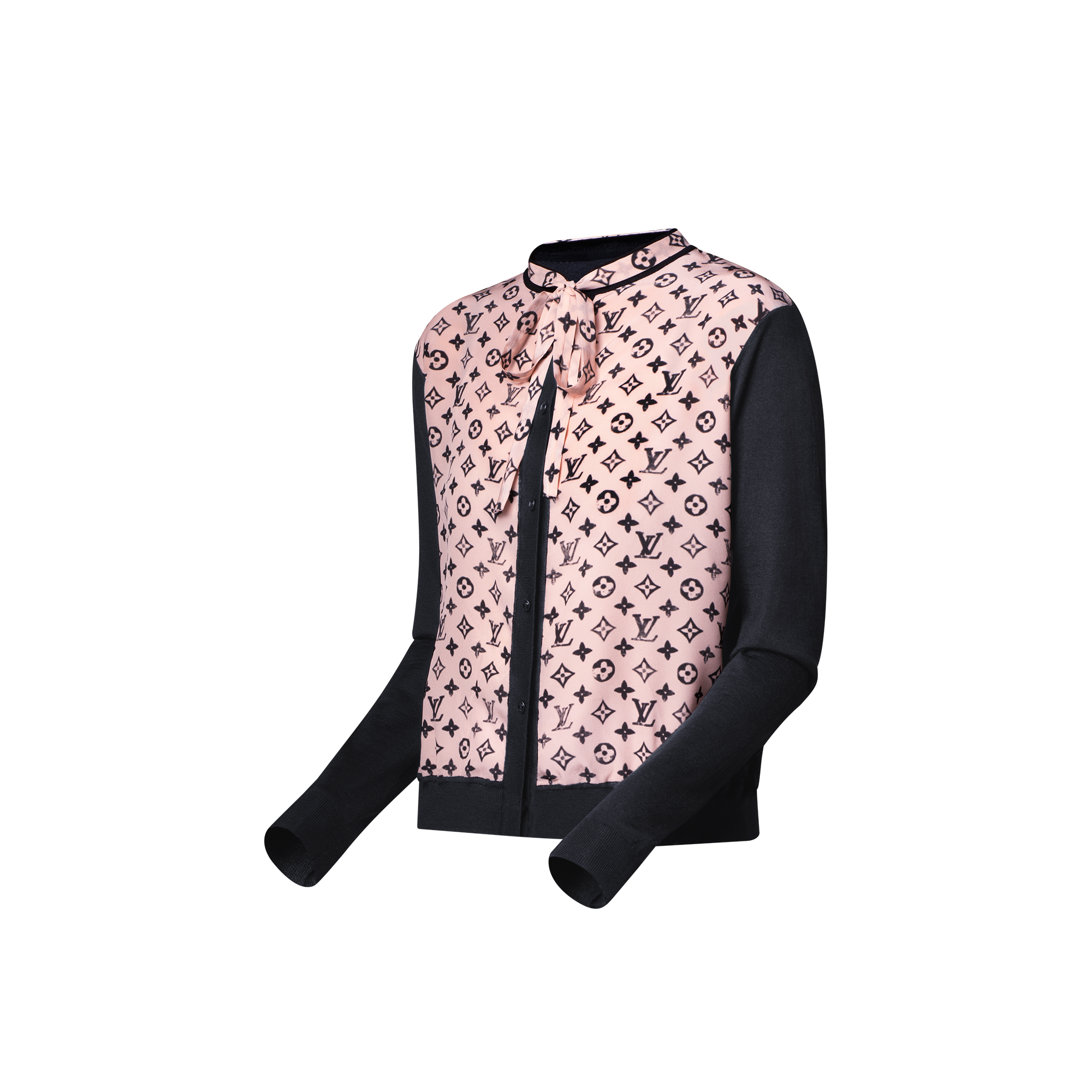 Cardigan con motivo Monogram sulla parte anteriore  Donna Abbigliamento Maglieria | LOUIS VUITTON (Zoom prodotto)