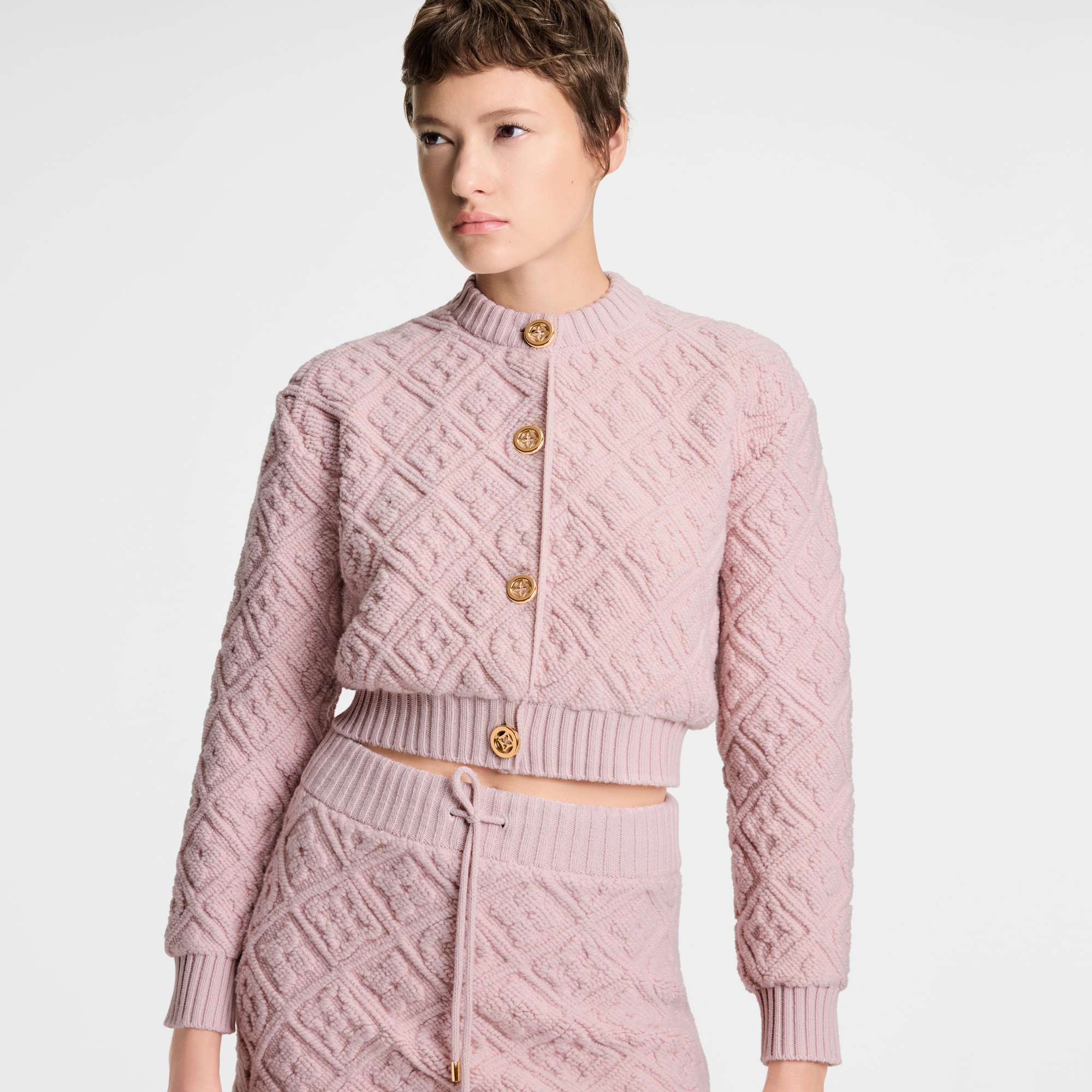 Cardigan con motivo Monogram Toweling  Donna Abbigliamento Maglieria | LOUIS VUITTON (Zoom prodotto)