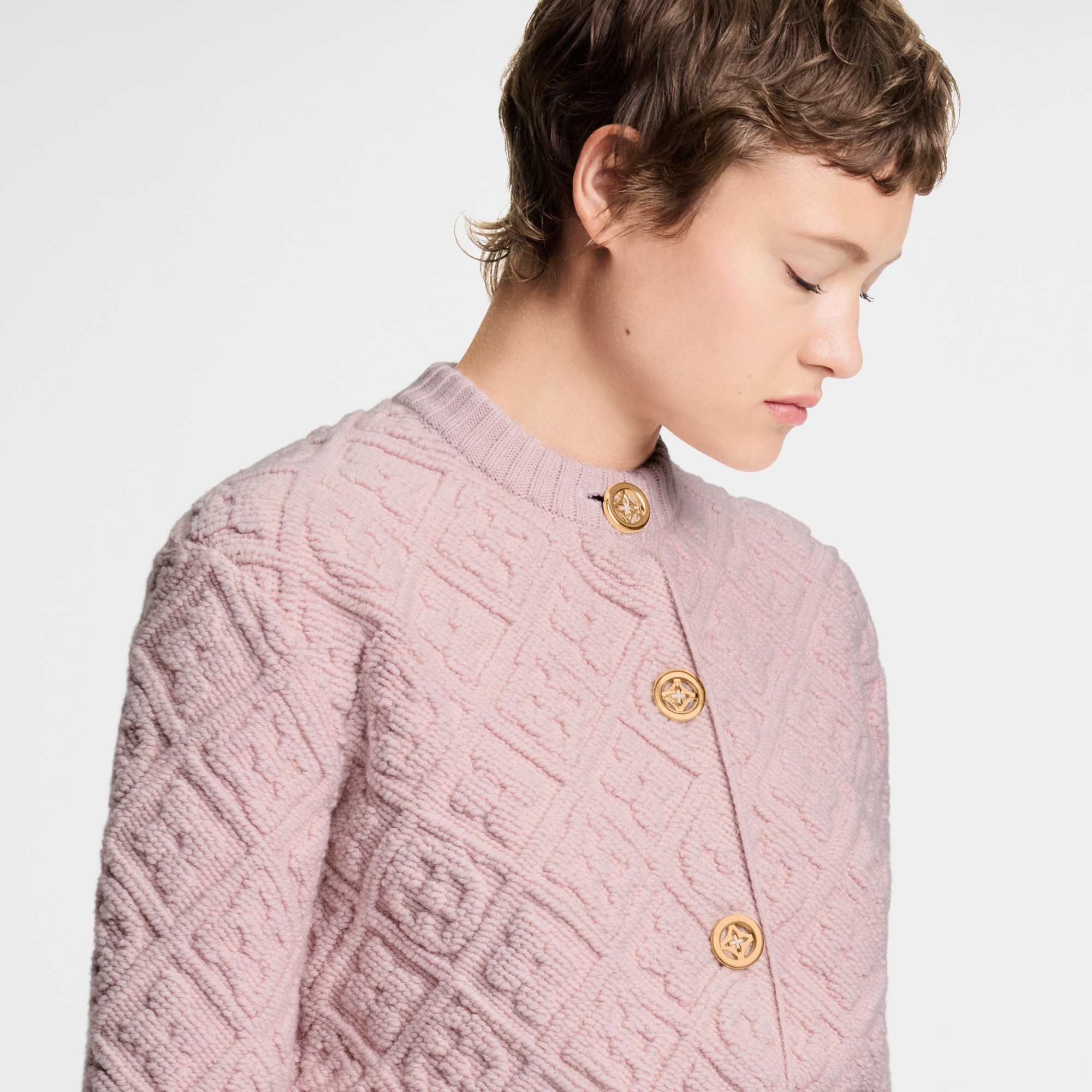 Cardigan con motivo Monogram Toweling  Donna Abbigliamento Maglieria | LOUIS VUITTON (Zoom prodotto)