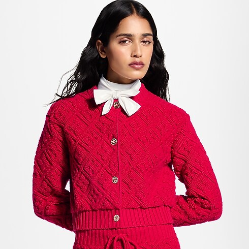 Cardigan con motivo Monogram Toweling Donna Abbigliamento Top e camicie | LOUIS VUITTON (Zoom prodotto)