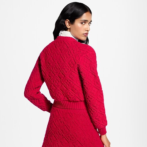 Cardigan con motivo Monogram Toweling Donna Abbigliamento Top e camicie | LOUIS VUITTON (Zoom prodotto)
