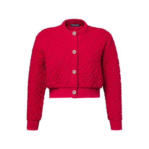 Cardigan con motivo Monogram Toweling Donna Abbigliamento Top e camicie | LOUIS VUITTON (Zoom prodotto)