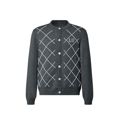 Cardigan con ricamo di perle Uomo Abbigliamento Tutti i Capi di Abbigliamento | LOUIS VUITTON (Zoom prodotto)