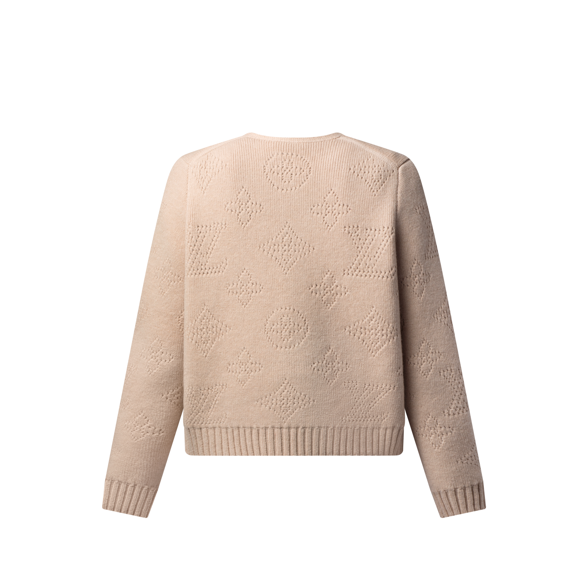 Cardigan doppio petto in maglia con motivo Monogram Mahina  Donna Abbigliamento Maglieria | LOUIS VUITTON (Zoom prodotto)