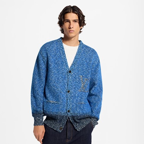 Cardigan in jacquard testurizzato cropped view