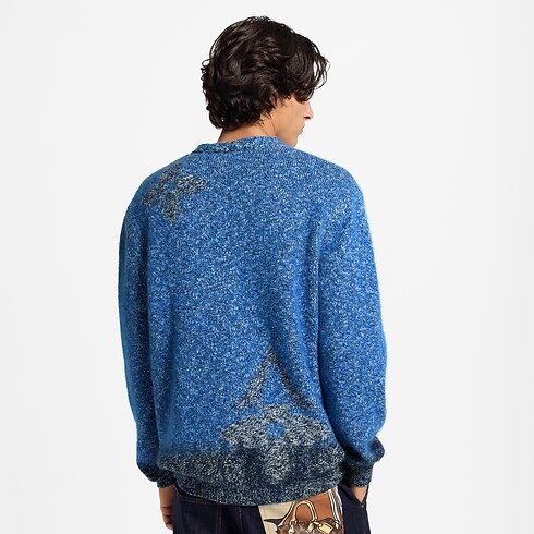 Cardigan in jacquard testurizzato cropped worn view