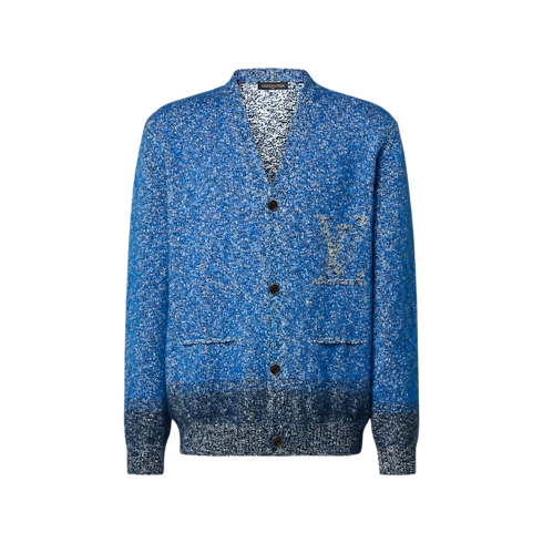 Cardigan in jacquard testurizzato front view