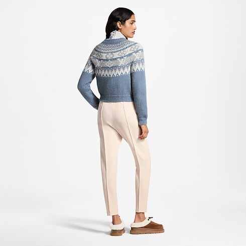 Cardigan in maglia con motivo alpino ambiance view