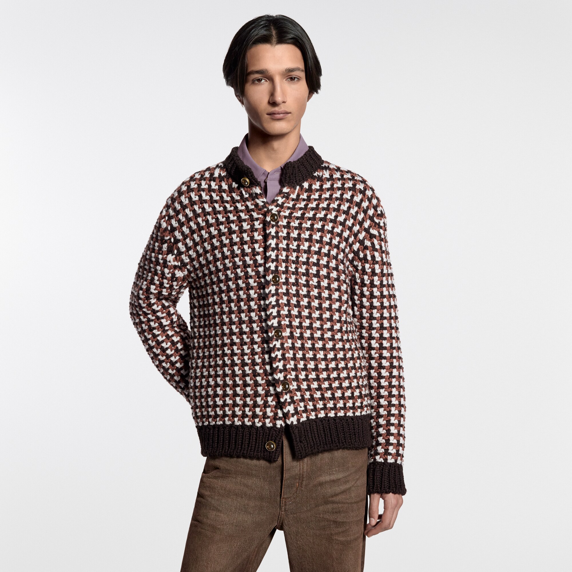 BOSS - Polo regular fit in maglia di lana vergine - Nero