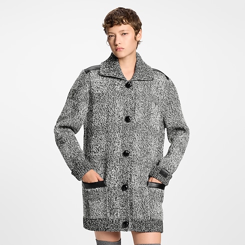 Cardigan in maglia di tweed Donna Abbigliamento Maglieria | LOUIS VUITTON (Zoom prodotto)