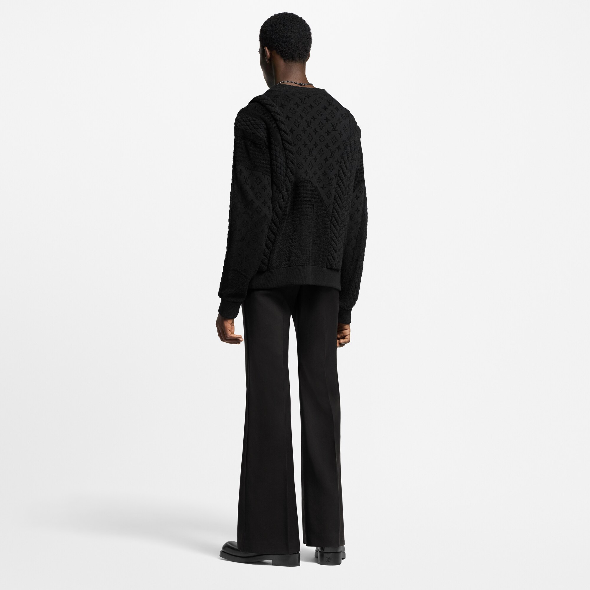Cardigan in maglia intrecciata di misto lana pesante  Uomo Abbigliamento Tutti i Capi di Abbigliamento | LOUIS VUITTON (Zoom prodotto)